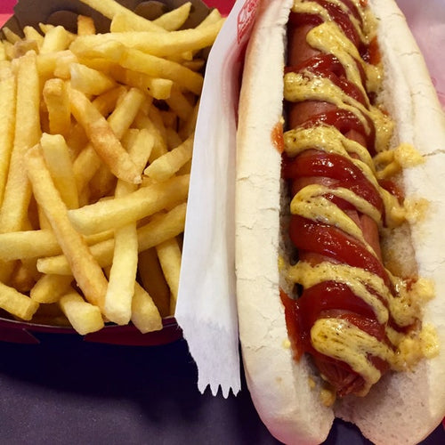 The Italian- American Hot Dog & Fries!