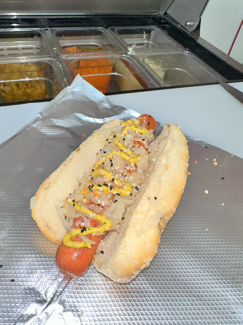 Plain Hotdog & Fries with Mustard